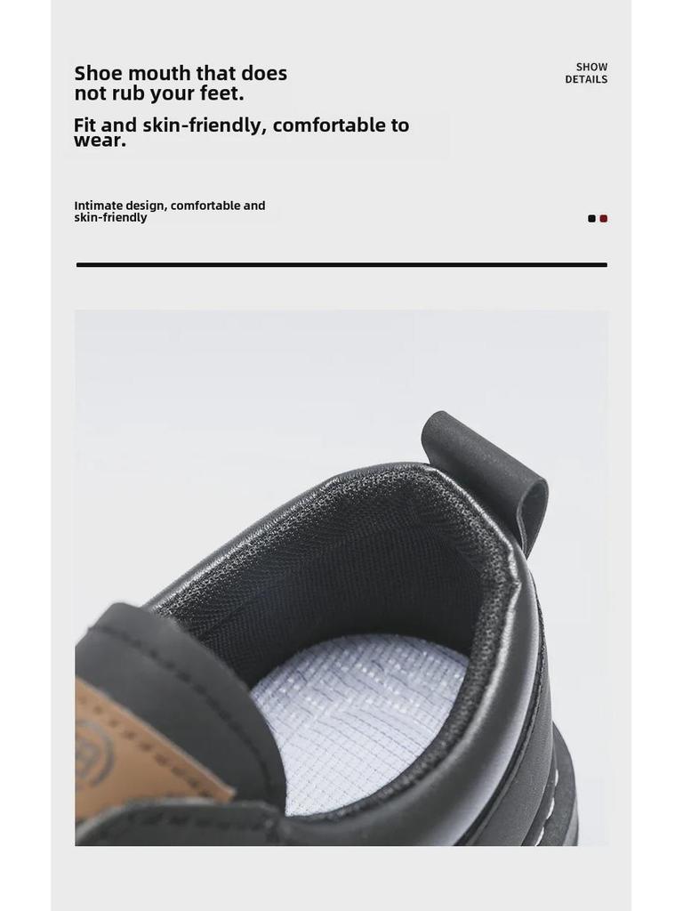 Durable Men's Retro British Style Martin Boots - 2024 Spring/Summer, Versatile Low-Top with Thick Soles.