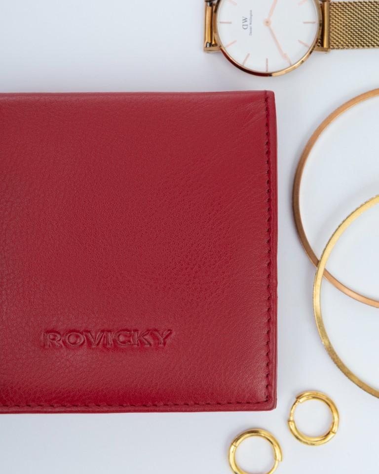 Leather wallet R-23-26-LFN-2985 Red