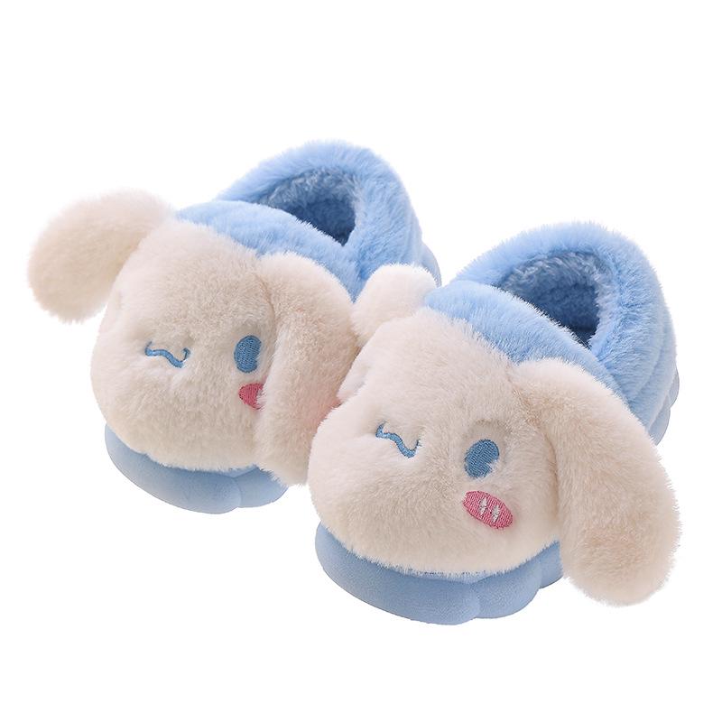 New Autumn/Winter Cartoon Kids' Cotton Slippers - Adorable Non-Slip Parent-Child Home Shoes