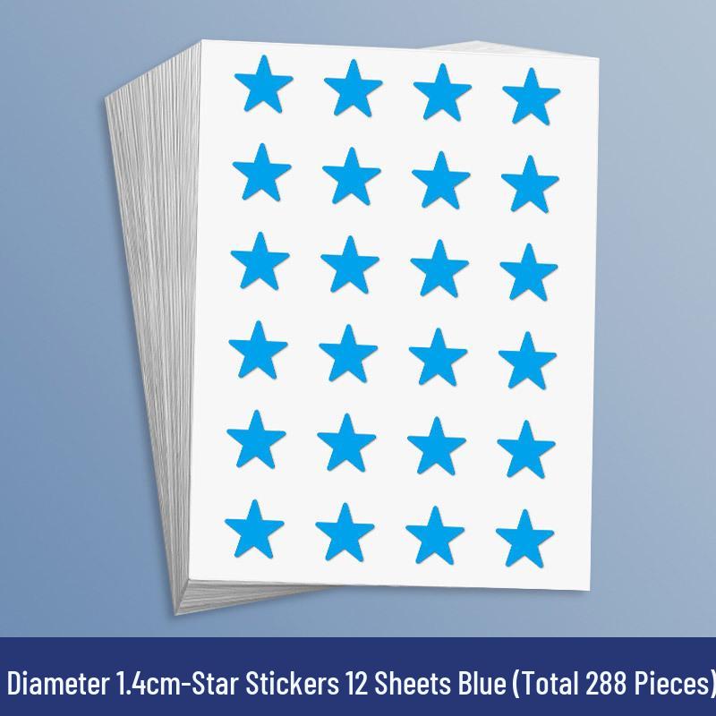Yellow Star Reward Stickers for Kids - Smiley Face for Self-Discipline & Praise In Elementary School