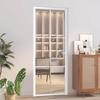 VidaXL Interior Door 83x201.5 Cm White ESG Glass and Aluminum 350573