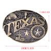 Texas Long Bull Horn opasková přezka Western Cowboy Novelty opaskové přezky Vintage