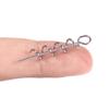 50Pcs Fishing Hook Steel Swivels Spring Single Rings Fishing Tackle Accessory
