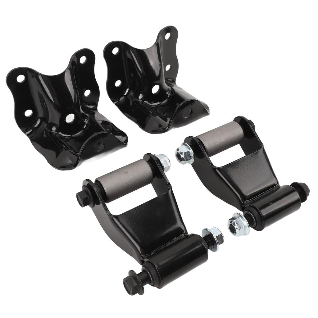 Rear Leaf Spring Shackles Hanger Brackets Repair Kit Steel High Strength 722‑001 for B2500 B2300 B3000 B4000