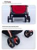 Lightweight, Foldable, Two-Way Baby Stroller with Four Wheels