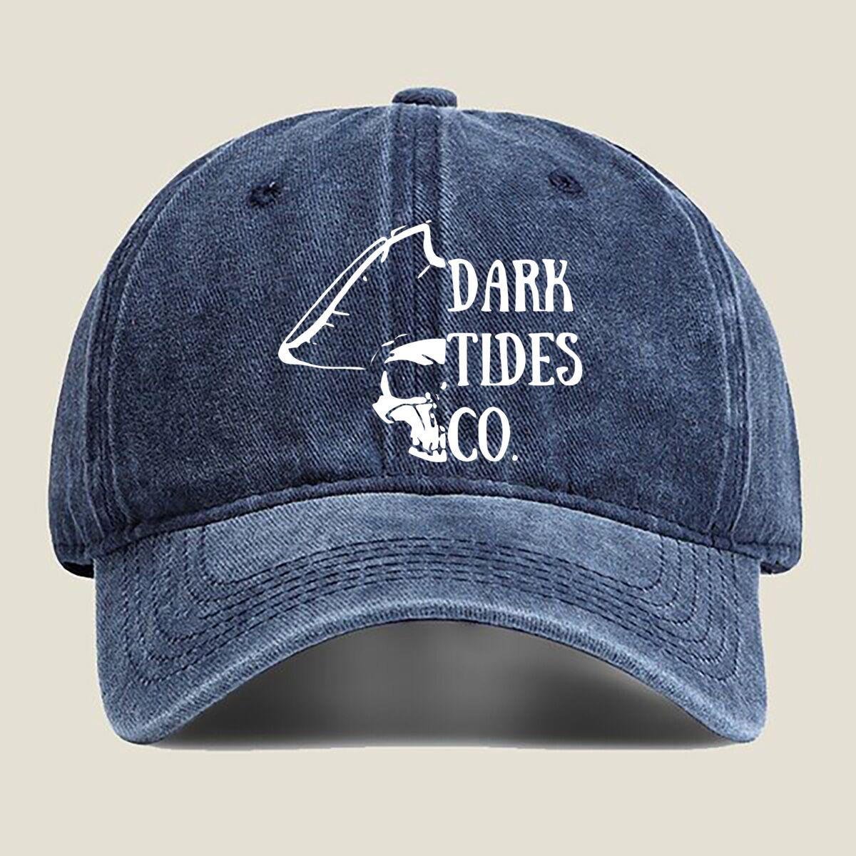 

Dark Tides Co. Logo Washed Baseball Cap One Size темно-синього кольору