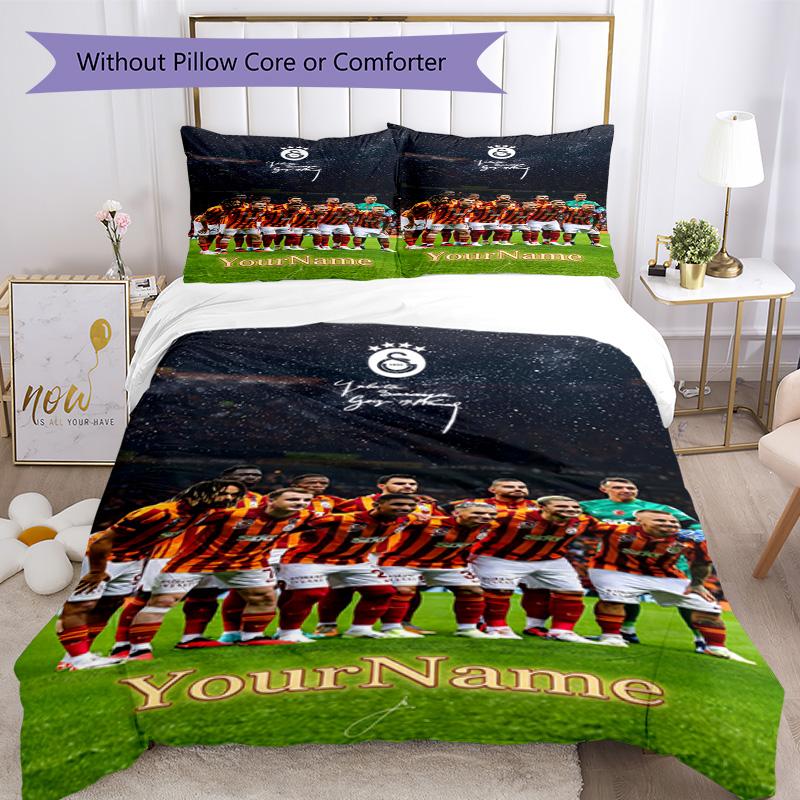 Galatasaray 72 Customize your name Bedding Set Breathable Duvet Cover with Pillowcases Home Decoration Birthday Gift