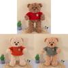 Bear Sweater Plush Toy Heart Meet Stuffed Animal Hug Birthday Decoration Gift