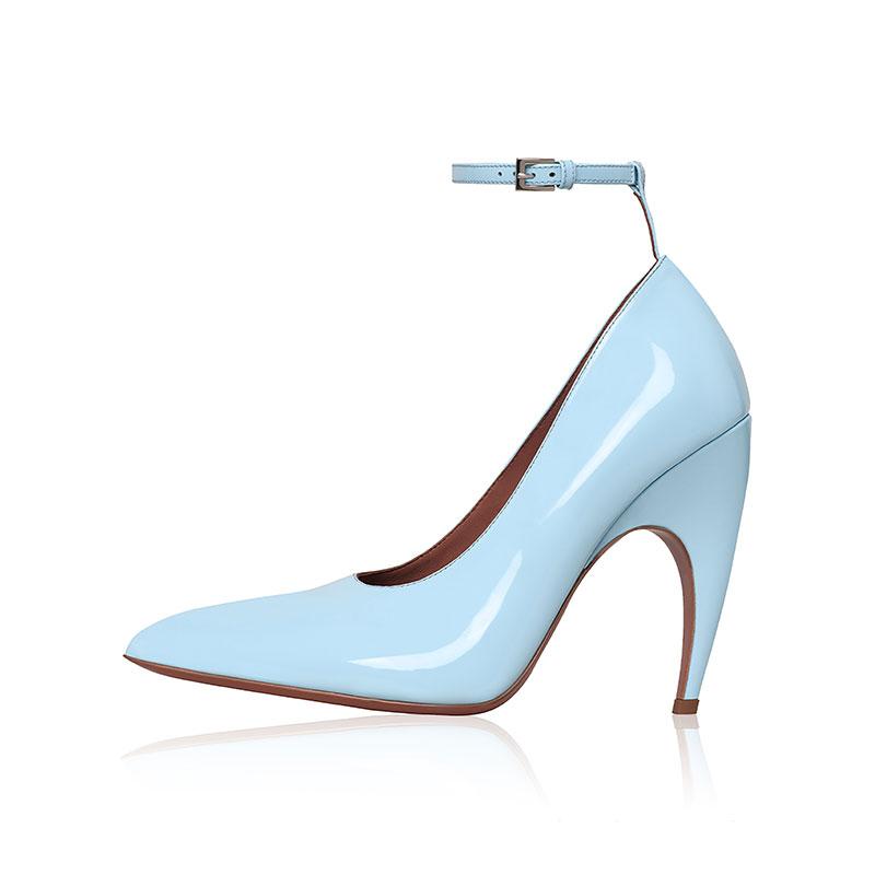 Fashion Show Style Black 10.5cm Irregular High Heels Shoes European American Pointed Fashion Sexy Professional Commuter Single Shoes 43