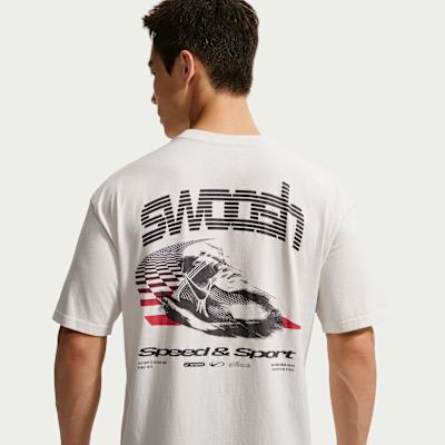 Nike T Shirts Men's Ecru Crew Neck