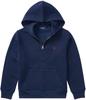 POLO RALPH LAUREN Collection Fleece Hoodie Cruise Navy MD Navy Kids' Boys' Full-Zip (Big Kids) (Big Kids, 10-12 Years)