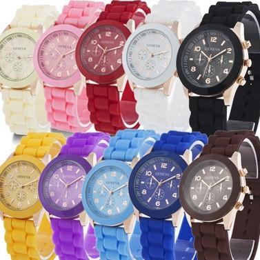 Geneva Geneva Silicone Watch Male And Female Students Color Jelly Student Leisure Watch