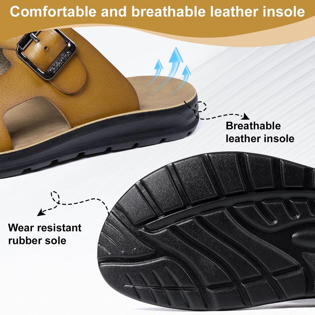 Men's Trendy Non-Slip Massage Sandals - Breathable, Dual-Use Casual Summer Slippers.