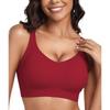 Womens Seamless Push-Up Bra Without Underwire Full Coverage Comfort Fit With Fixed Straps