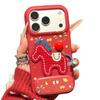 Red Embroidery Pony Apple 17promax/16pro Anti-drop 15Pro All-inclusive 13PRO Mobile Phone Case 14PRO