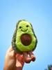 Funny Cat Toys Cute Avocado Pet Plush Toy for Daily Companionship of Small Medium-sized Dogs Cute Avocado Backpack Hanging Chain