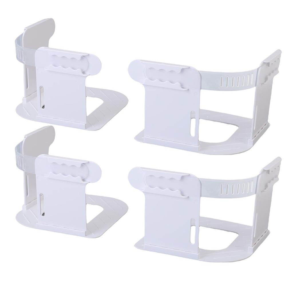 4 Pack Bed Sheet Holder with Lock Straps ABS Heavy Duty Bed Sheet Corner Fastener Keep Sheets Firm and Tight for All