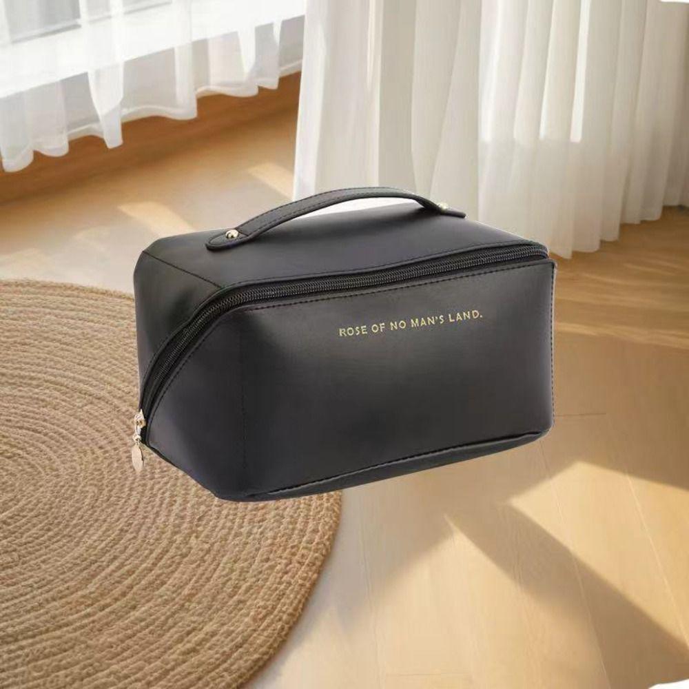 Portable Handheld Cosmetic Case Large Capacity Travel Toiletry Bag Pillow Makeup Bag  Travel