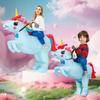 Blue Inflatable Unicorn Costumes Adults Child Christmas Halloween Dress Up Gift