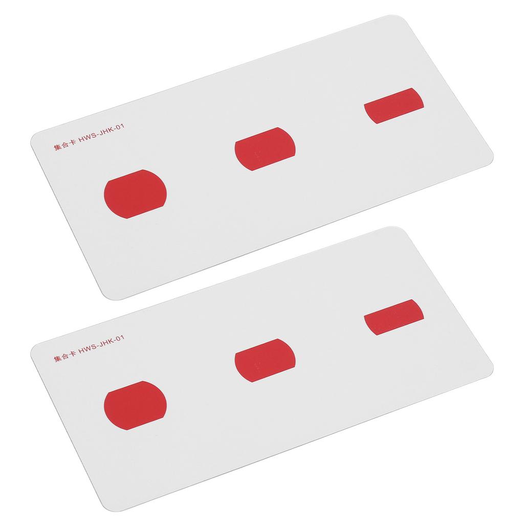 2pcs Strabismus Correction Cards Improve Visual Sense Waterproof Coated Paper Amblyopia Training Cards