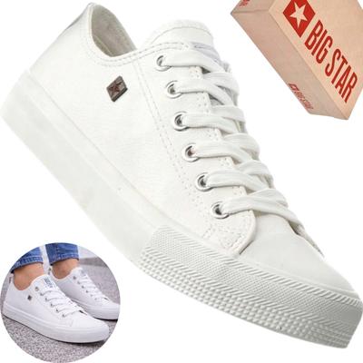 Big Star V274869 Damen-Sneaker weiß bequeme Sportschuhe