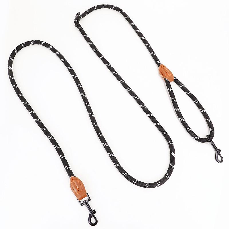 Dog Leash Hands Free Leashes for Dog Walking Adjustable Dogs Leash Reflective Dogs Chain Multi-functional Traction Rope 230cm