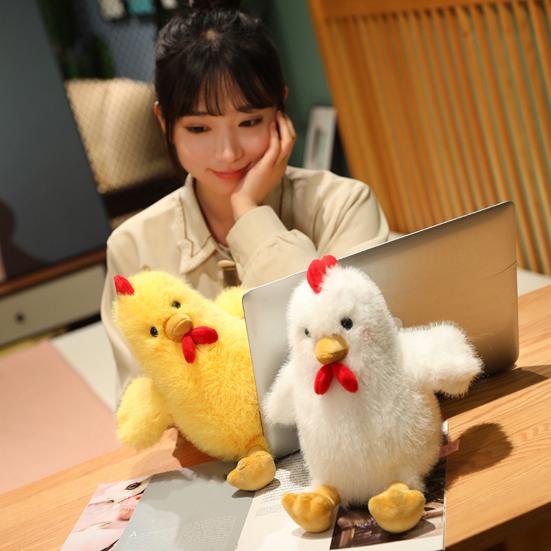 Chicken Plush Toy Soft Cotton Fully Filled Lovely Simulation Poultry Doll