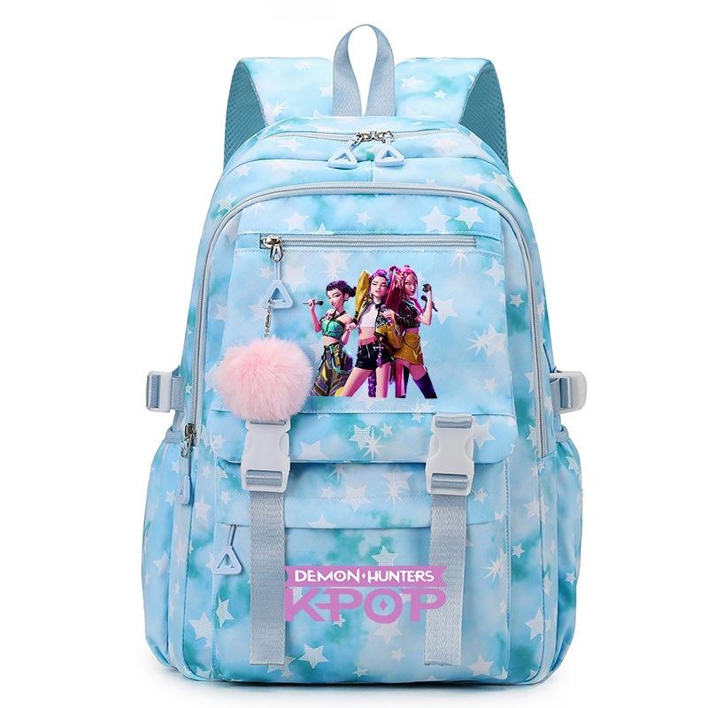 Zaino per Scuola Cartone Animato Kpop Studente Grande Capacità Zaino Ragazza Zaino Scolastico