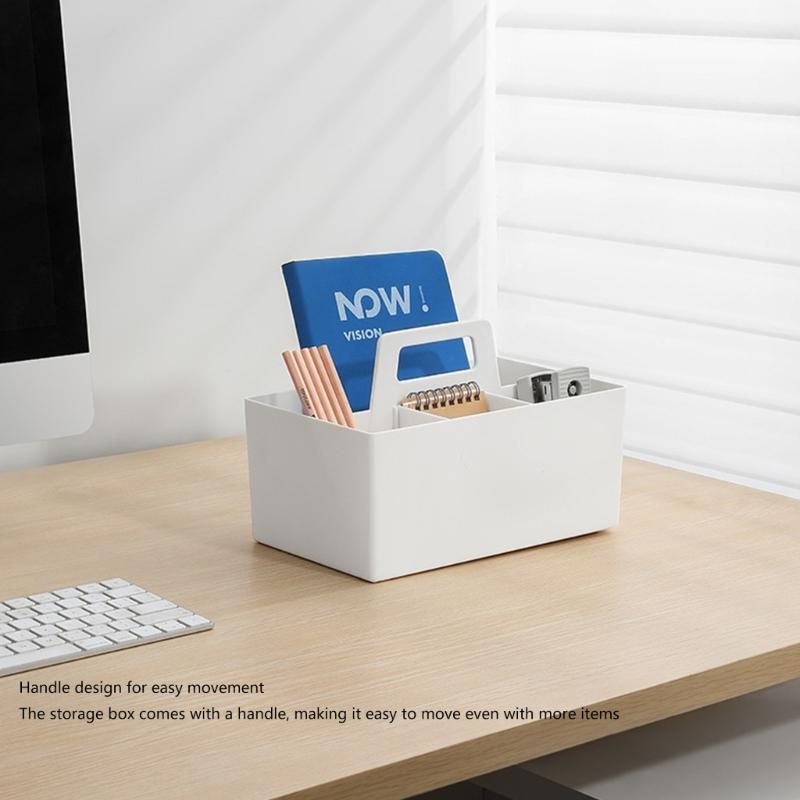 Plastic Divider Basket Multiple Compartments Desktop Arrangement Tabletop Cases Shelf Containers Cosmetic Sorting Cases