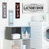 4 Pieces Home Vintage Laundry Room Canvas Wall Art, Laundry Rules Prints Signs Framed, Rustic Bathroom Laundry Room Decor Retro Wash Wall Art for