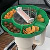 Tumler Snack Bowl Matkvalitet Glatt Ingen lukt Ensfarge Gjenbrukbar Snack Ring 5 Rom Vannkopp Øvre Snack Skuff