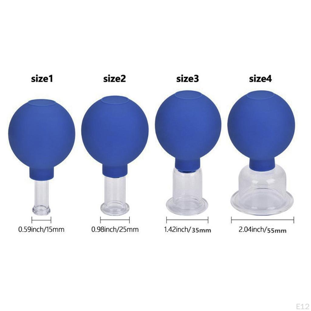 Cupping Sets - Glass Facial Vacuum Suction Massage Cups for Lift, and Body Cup