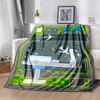 Airport Runway Design Flannel Blanket - Soft and Suitable for Sofas, Beds, Offices, Travel, All Seasons, and The Best Gift for The Holidays.