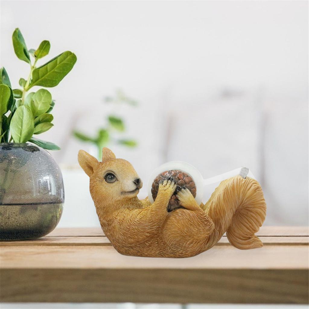 Cartoon Animal Tape Cutter Squirrel Tape Dispenser School Office Supplies Packaging Tape Cutter Tape Cutting Base
