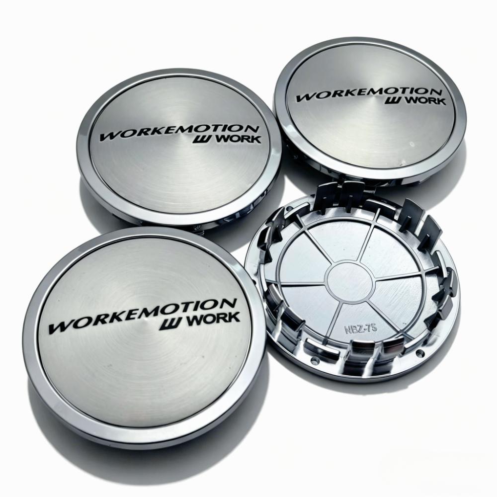 

4pcs JDM W Work Emotion Logo Emblem Car Wheel Center Caps 75MM Clips 65MM Rim Hubcaps Dust Cover Wheels Hub Cap Car Accessories Emotion Badge&4pcs NBZ75 Wheel Cap