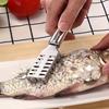 3-teiliges Edelstahl-Fischschuppenentferner-Set, Multifunktionale Fischschuppen-Reinigungsbürste und Schaber für schnelles Schuppen