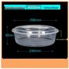 Thickened Round Disposable Plastic Food Containers with Lids