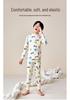 Class A Children's All-Cotton Antibacterial Pajama Set - Autumn Home Wear