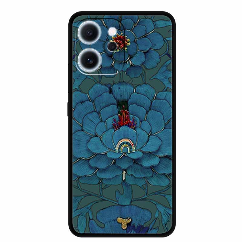 For Oppo Reno15 F Case 3D Flower Emboss Luxury Soft Silicone Phone Back Cover Case For Reno15F Reno 15 F Floral Gift Funda Coque