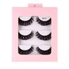 Roll 3 Pairs Of Chemical Fiber False Eyelashes Simulation Curled Thick Eyelashes
