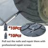 Metal Puncture Repair Kit 20Pcs Screw and Nail Tool for Vacuum Tires Quick Fix Universal Fit
