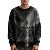 Men's Long Sleeve Pullover Sweater Casual Halloween Print Knit Oversized Sweater
