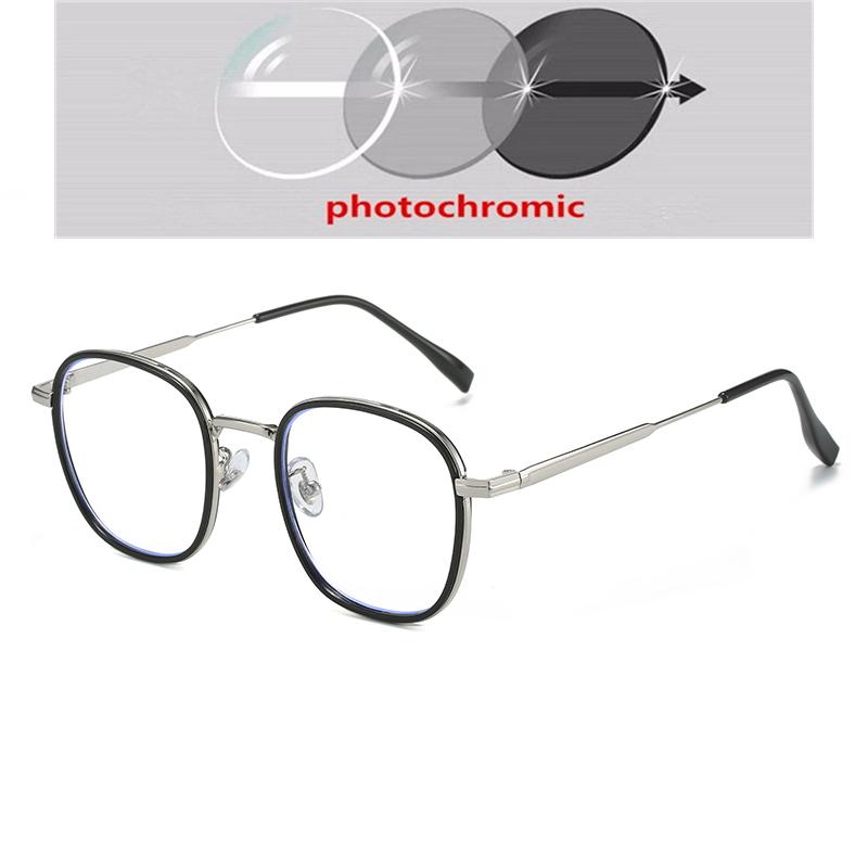 Blue Light Blocking Oval Prescription Eyeglasses For The Nearsighted Women Student Single Lens Myopia Spectacles 0 -0.5 -1.0 To -6
