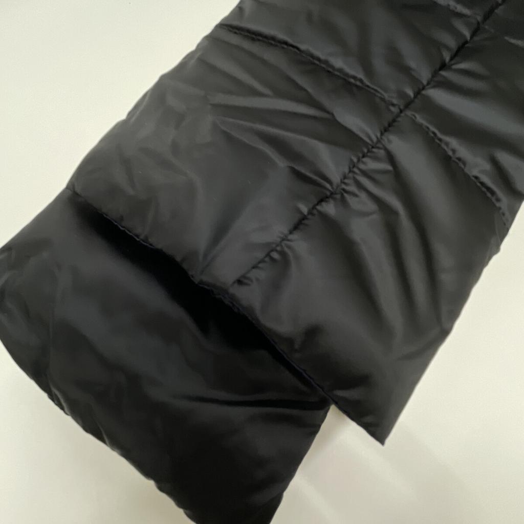 Prada 29B830 Black Triangle Plate Stand Collar Down Jacket Jacket 38 blackUsed