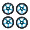 4PCS RC Drift Tires Aluminum Alloy RC Tires and Wheels Set for Wltoys K989 K969 P939 28413 1 28 RC Cars Blue