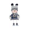 2024 New Christmas Decorations Blue Series Snowman Christmas Doll Gift Craft Home Decor 2024 Happy New Year