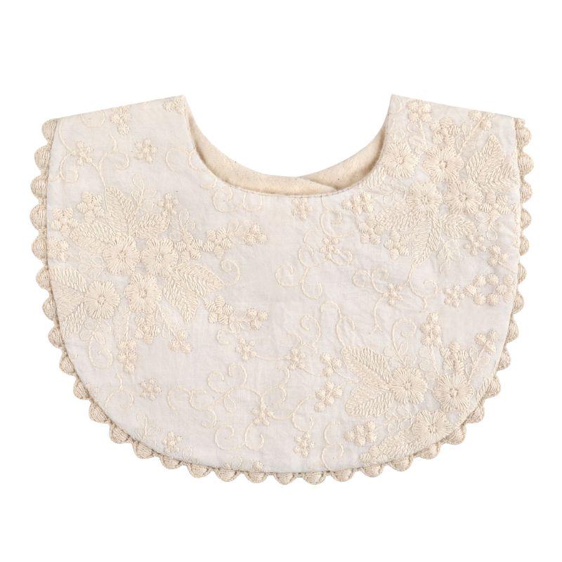 Korean Style Toddler Kids Lace Floral Bibs Cute Hollow Out False Collar Children Clothes Accessiory Pure Color Baby Girls Cotton