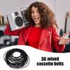 30pcs Universal Mix Replacement Rubber CDDVD Rubber Belt Turntable New Assorted Strap Cassette Tape Recorder Cassette Tape