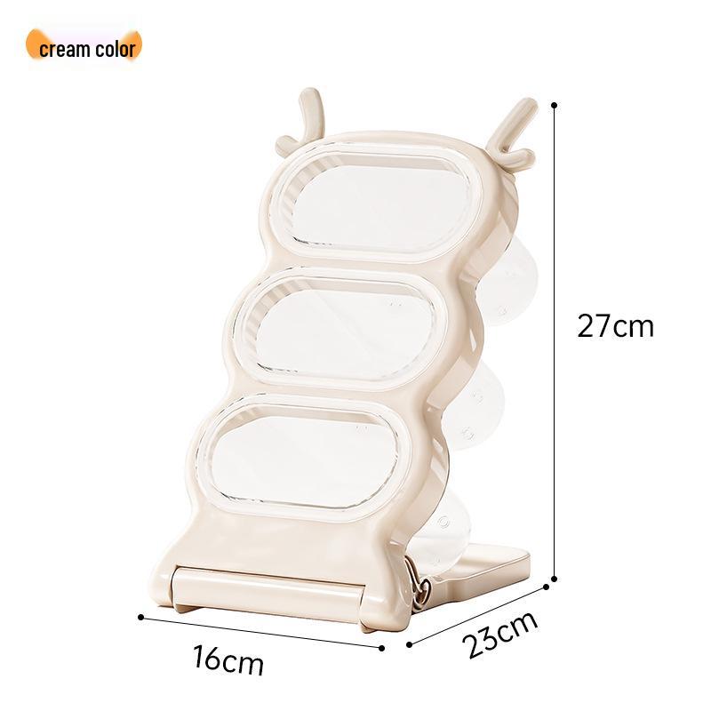 

Large Capacity Acrylic Slanted Pen and Marker Holder for Students and Kids No Specific Size вершковий/білий