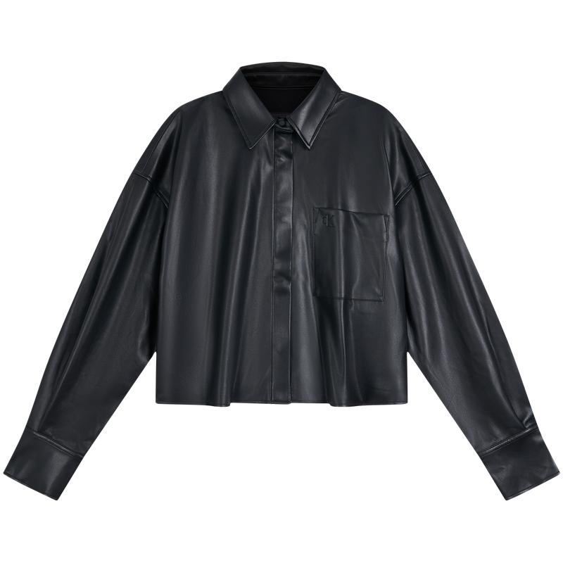 

Calvin Klein Рубашка в стиле ретро-мотоцикла с коротким воротником, женский топ 47E126G XS